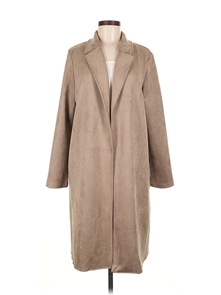 Pre-owned Zara Coat In Tan