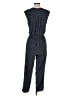 Max Studio 100% Rayon Polka Dots Blue Jumpsuit Size M - photo 2