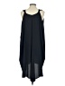 Lauren Vidal 100% Polyester Solid Black Blue Casual Dress Size S - photo 2