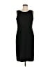 Jones Studio 100% Polyester Solid Black Casual Dress Size 8 - photo 1
