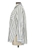 Thread & Supply Stripes Silver Long Sleeve Button-Down Shirt Size M - photo 5