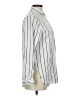 Thread & Supply Stripes Silver Long Sleeve Button-Down Shirt Size M - photo 4