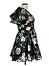 Mac Duggal 100% Polyester Print Teal Cocktail Dress Size 10 - photo 4