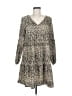 Unbranded 100% Polyester Animal Print Tan Casual Dress Size M - photo 1