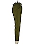 Simplee 100% Polyester Solid Green Casual Pants Size L - photo 4