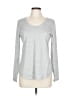 Ann Taylor Silver Gray Long Sleeve T-Shirt Size L - photo 1