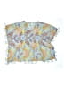 Snapper Rock 100% Polyester Floral Tropical Blue Short Sleeve Blouse Size 4 - 6 - photo 1