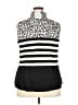 Lularoe Animal Print Black Sleeveless Button-Down Shirt Size 2X - photo 2