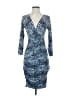 BCBGMAXAZRIA Animal Print Blue Cocktail Dress Size XXS - photo 1