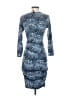 BCBGMAXAZRIA Animal Print Blue Cocktail Dress Size XXS - photo 2