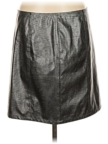 Yansi Fugel Faux Leather Skirt (view 1)