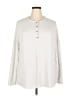 Shein Ivory Long Sleeve Henley Size XXL - photo 1
