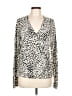 Sanctuary Animal Print Ivory Cardigan Size L - photo 1