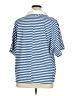 Unbranded Stripes Blue Short Sleeve Blouse Size 1X - photo 2