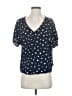 Madewell Stars Blue Short Sleeve Blouse Size XS - photo 1