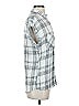 Rails 100% Rayon Plaid Silver Short Sleeve Blouse Size XS - photo 4