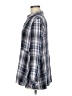 J.Jill 100% Viscose Plaid Silver Long Sleeve Button-Down Shirt Size M - photo 5