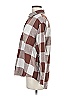 Old Navy 100% Cotton Checkered-gingham Brown Long Sleeve Button-Down Shirt Size M - photo 5