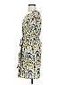 Speed Control 100% Polyester Print Yellow Casual Dress Size S - photo 5