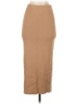 Open Edit Solid Tan Casual Skirt Size S - photo 2