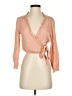 Fanco 100% Viscose Orange 3/4 Sleeve Blouse Size S - photo 1