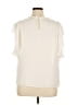 1.State 100% Polyester Ivory Short Sleeve Blouse Size 1X - photo 2