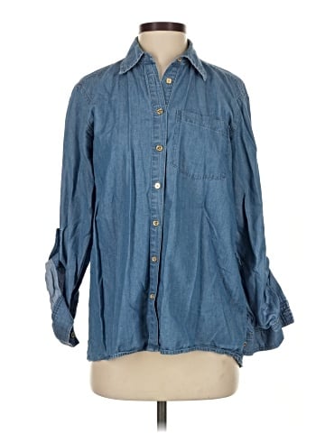 MICHAEL Michael Kors 3/4 Sleeve Button-Down Shirt (view 1)