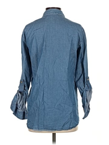 MICHAEL Michael Kors 3/4 Sleeve Button-Down Shirt (view 2)