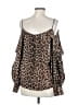 Parker 100% Polyester Brown 3/4 Sleeve Blouse Size S - photo 2