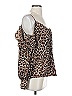 Parker 100% Polyester Brown 3/4 Sleeve Blouse Size S - photo 4