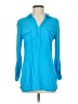 Splendid 100% Rayon Blue Long Sleeve Blouse Size S - photo 1