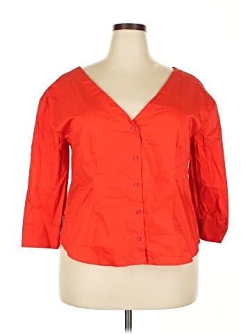 7th Avenue Design Studio New York & Company 3/4 Sleeve Blouse (view 1)
