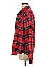 Merona 100% Cotton Plaid Red Long Sleeve Button-Down Shirt Size M - photo 5