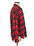 Merona 100% Cotton Plaid Red Long Sleeve Button-Down Shirt Size M - photo 4