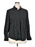 Alexander Jordan 100% Rayon Polka Dots Black Long Sleeve Blouse Size XL - photo 1