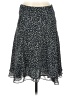 Chaps 100% Polyester Animal Print Black Casual Skirt Size S (petite) - photo 1