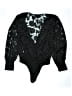 A. Peach 100% Polyester Black Bodysuit Size S - photo 2