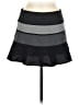 BCBGMAXAZRIA Stripes Gray Black Wool Skirt Size M - photo 1