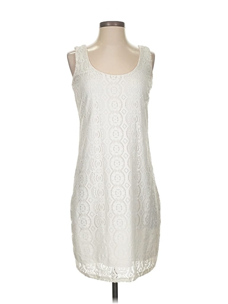 Pre-owned Laundry By Design Casual Dress In White