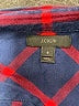 J.Crew 100% Cotton Plaid Blue Long Sleeve Button-Down Shirt Size 8 - photo 7