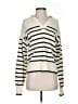 Thread & Supply Stripes Ivory Pullover Sweater Size S - photo 1