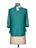 Naked Zebra 100% Polyester Solid Teal 3/4 Sleeve Blouse Size S - photo 2