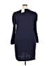 Lularoe Solid Blue Casual Dress Size 2X - photo 2