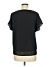 DKNY 100% Polyester Black Short Sleeve Blouse Size M - photo 2