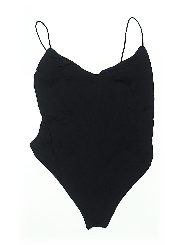 Pre-owned Bershka One Piece Swimsuit In Black