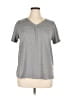 Ekouaer Tweed Gray Short Sleeve Henley Size XL - photo 1