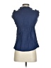 JUANA Blue Sleeveless Blouse Size XS - photo 2