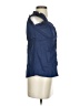 JUANA Blue Sleeveless Blouse Size XS - photo 4