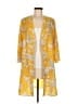 Love Sadie 100% Polyester Yellow Kimono Size M - photo 1