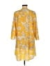 Love Sadie 100% Polyester Yellow Kimono Size M - photo 2